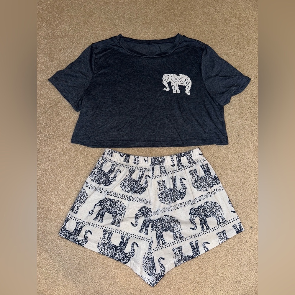 Elephant pajama set